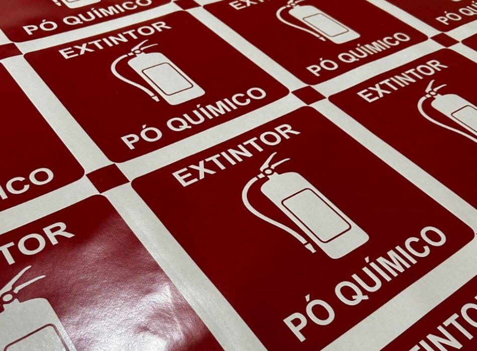 serviços geral placa extintor